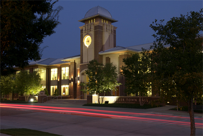 Keller City Hall at night architecture photography