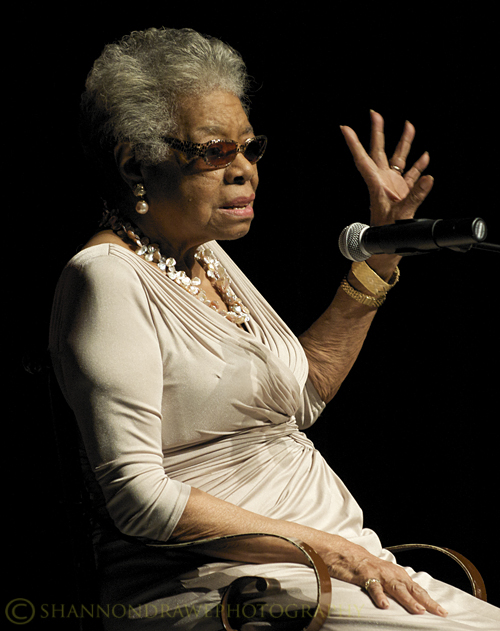 Maya Angelou speaks at Texas Womans University